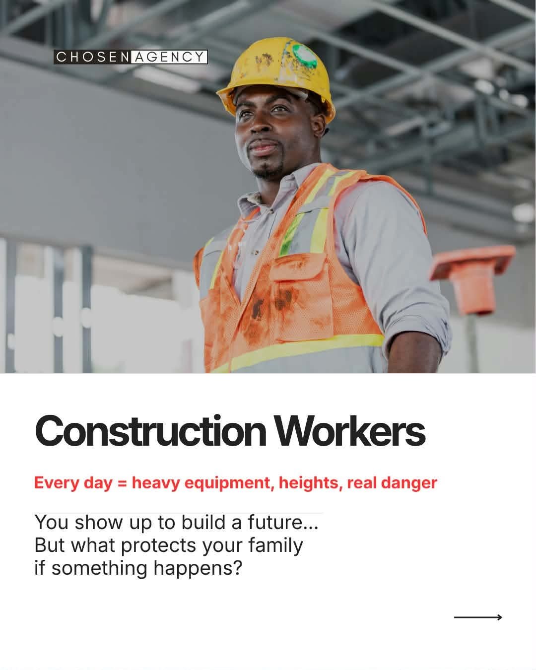 Construction workers — heavy equipment, heights, real danger